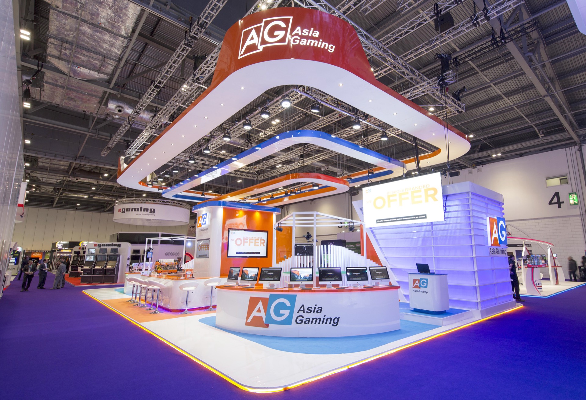 Asia Gaming ICE London 2017 exhibition stand