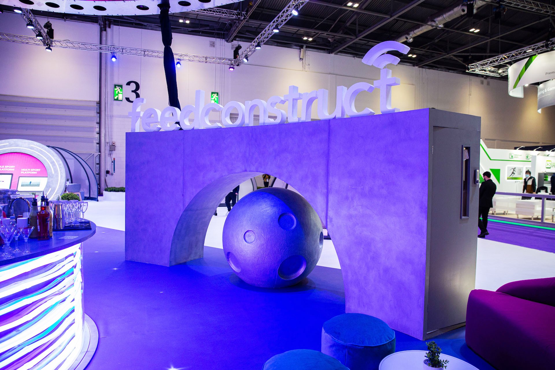 Feedconstruct Ice London ICE London exhibition stand