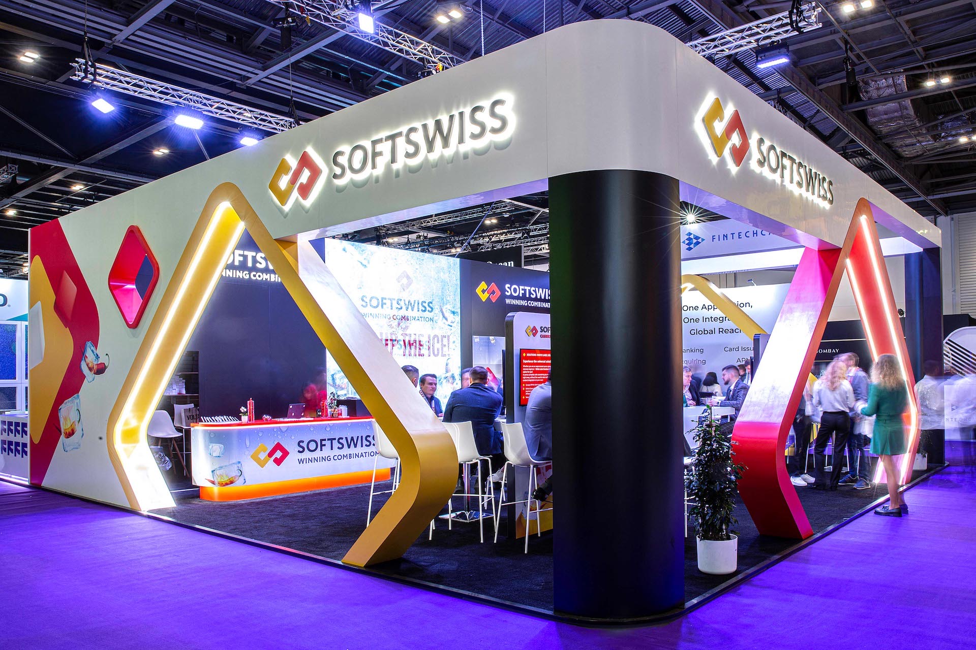 SOFTSWISS ICE London 2023 exhibition stand