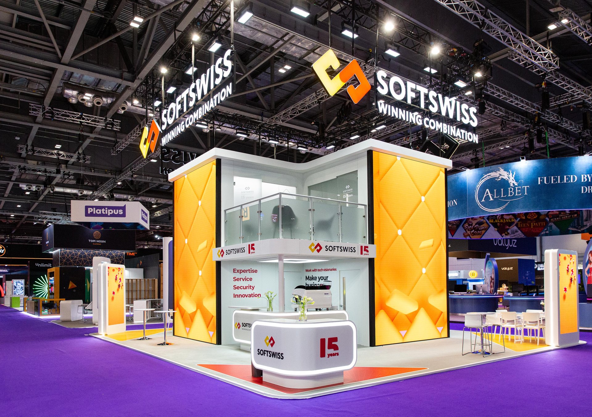 Softswiss Ice London exhibition stand