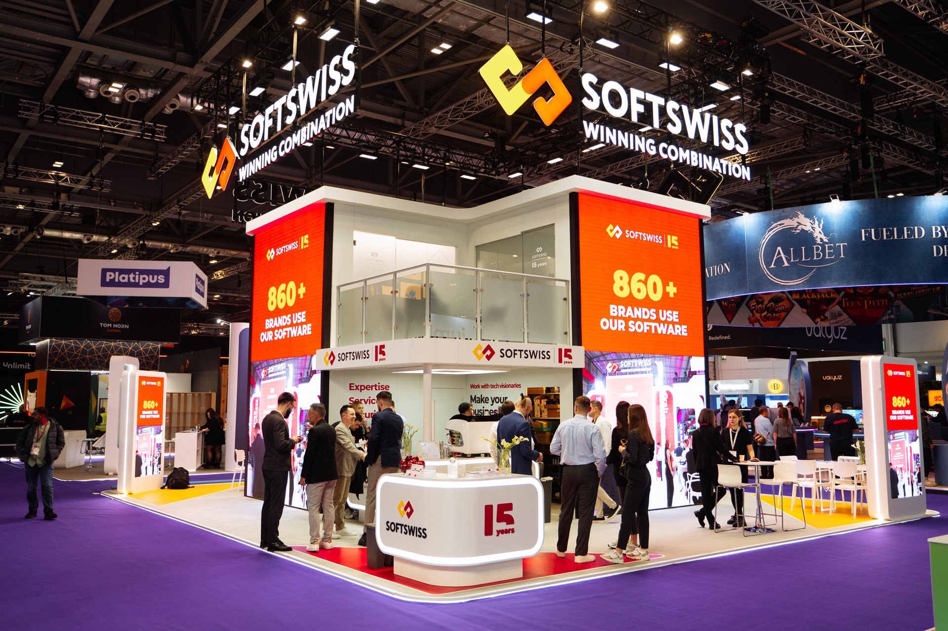 Softswiss Ice London exhibition stand