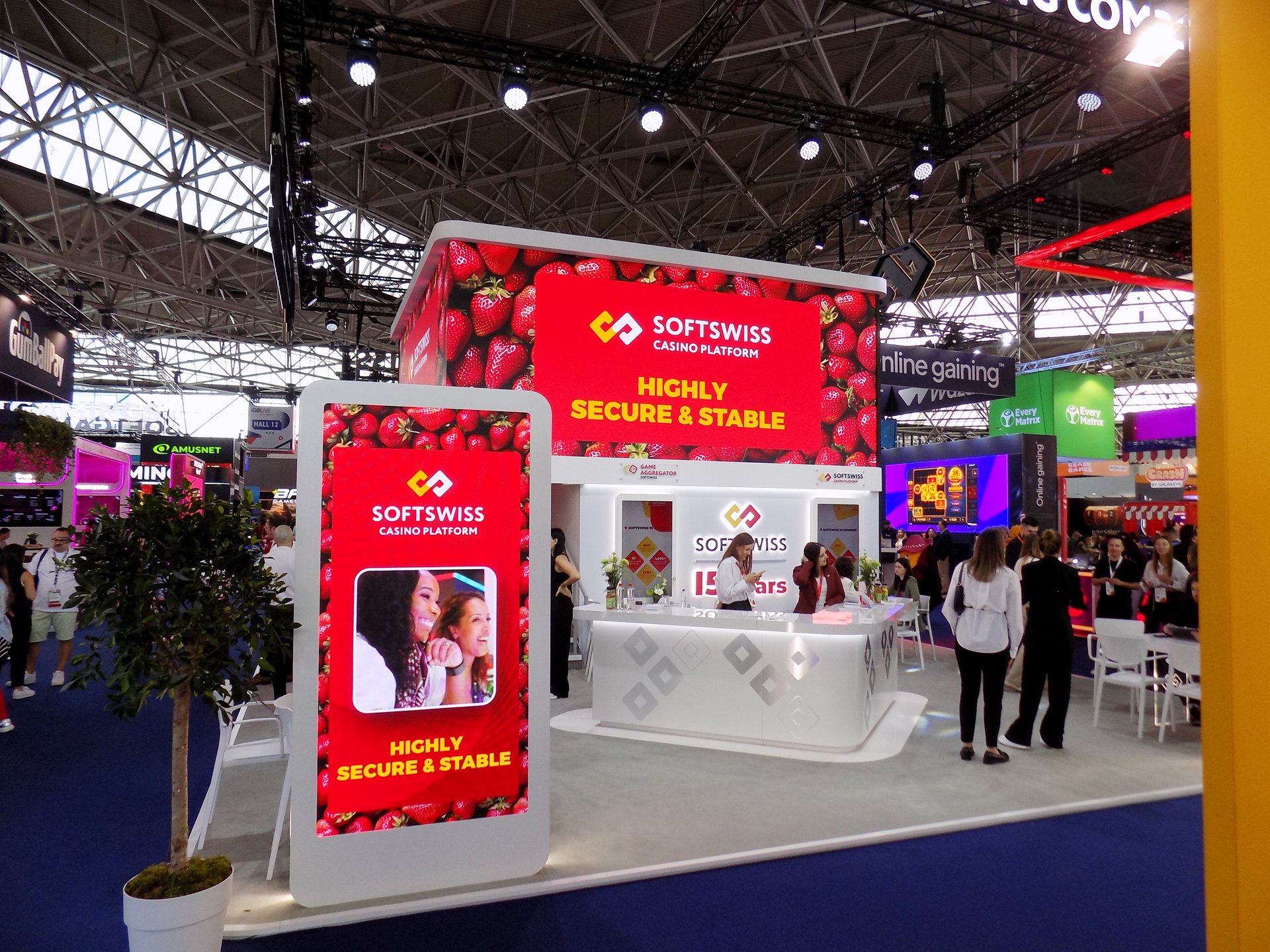 Softswiss Igb Amsterdam exhibition stand